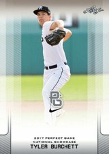 TYLER BURCHETT 2017 LEAF "1ST EVER PRINTED" PERFECT GAME ROOKIE CARD #165! 