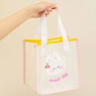 Portable Transparent Waterproof Lunch Pouch Beach Bag Jelly Bag Handbag