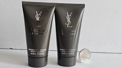 Yves Saint Laurent YSL L'Homme 剃须后水润肤霜 50 毫升 1.6 盎司 2 件 — 第 1/4 张图片