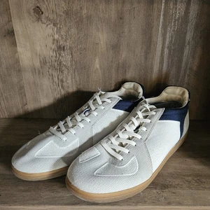 Rothy’s Mens size 12.5 RS01 Sneakers Shoes Off White And Blue Rothys - Picture 1 of 12