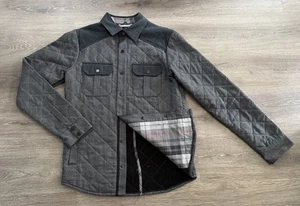 Smartwool Summit County Quilted Merino Shirt Jacket Snap Front Gray S 🔥🔥 - Picture 1 of 11