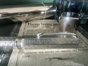 🔴 MONTEGRAPPA penna stilografica ARGENTO 925 Reminiscence greca pennino ORO F - Imagen 1 de 14