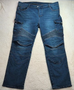 Pantalones cargo de mezclilla para motocicleta 46x34 azul JP 7XL EU 6XL SIN ARMADURA NBT Clothing - Imagen 1 de 12