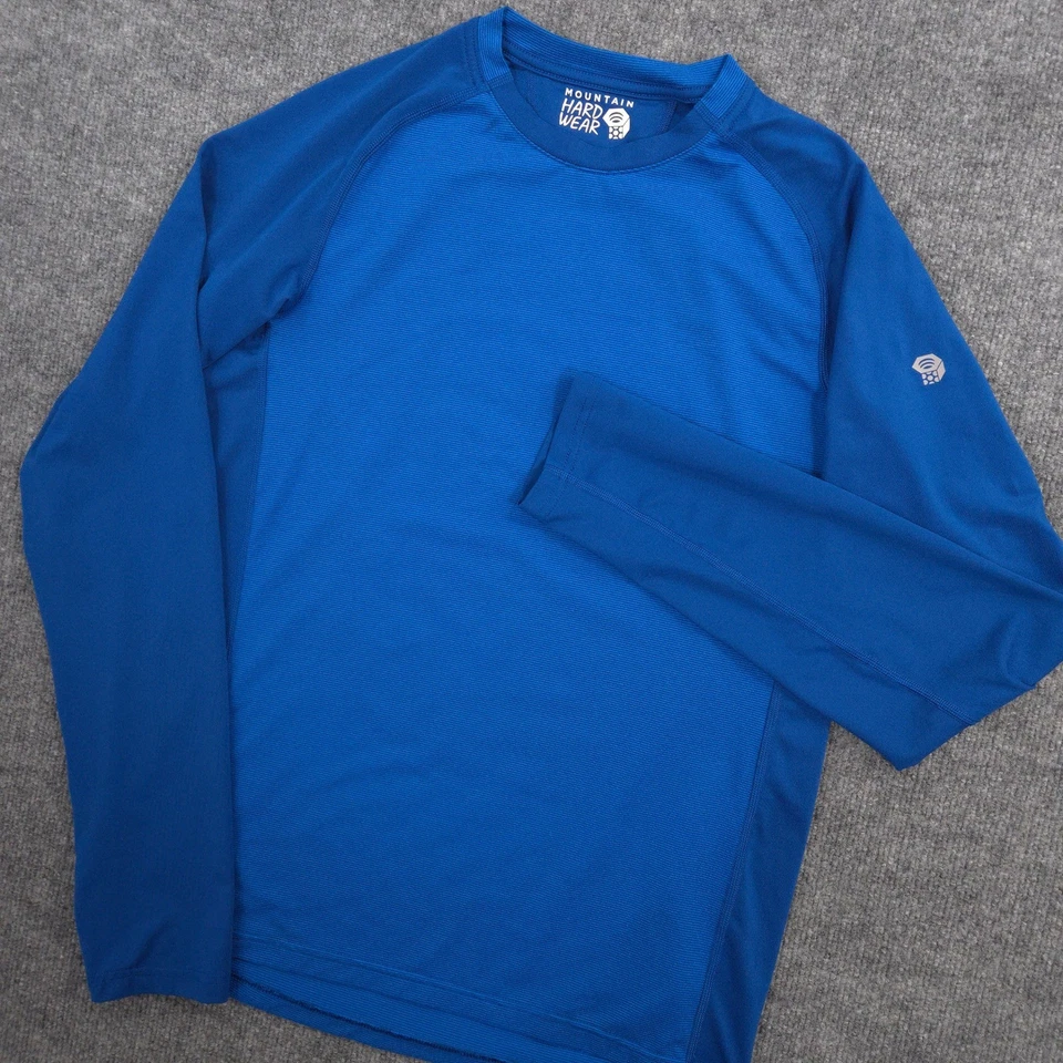 Camisa Mountain Hardwear Butterman Para Hombre Pequeña Azul Mecha Q Performance Manga Larga Foto 1 de 4