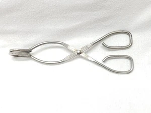 Vaughan 8" Stainless Steel #1 Kitchen Tongs Grippers Scissor Type Vintage USA - Picture 1 of 3
