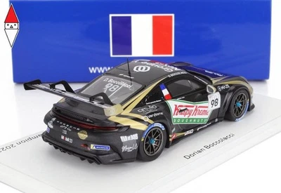 1/43 SPARK PORSCHE 911 992 GT3 CUP N 98 FRANCE CHAMPION PORSCHE CARRERA CUP 2023 - Immagine 1 di 2