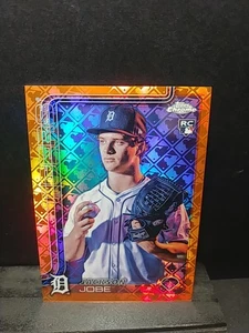 JACKSON JOBE 2025 Topps Chrome/25 IMAGE VARIATION Logofractor Orange Refractor - Picture 1 of 3