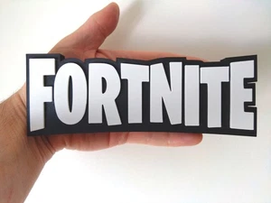 Soporte para letrero de exhibición con logotipo de Fortnite - Letrero de juego impreso en 3D - Playstation Xbox - Imagen 1 de 4