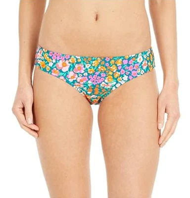 J.Crew L105029 女式绿色花卉冲浪时髦比基尼下装 S 码 — 第 1/4 张图片