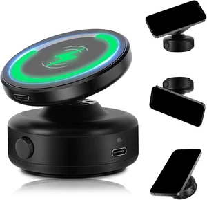 15W Wireless Charger Magnetische Handyhalterung mit leistungsstarker elektrischer Saugpumpe - Bild 1 von 8