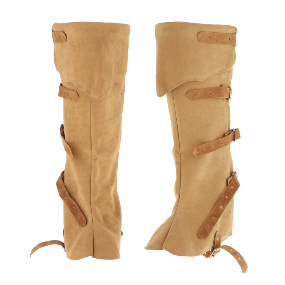 Costume Boots Covers Gothic Medieval Gaiters PU Medieval Leg Covers for Cosplay - Image 1 of 1