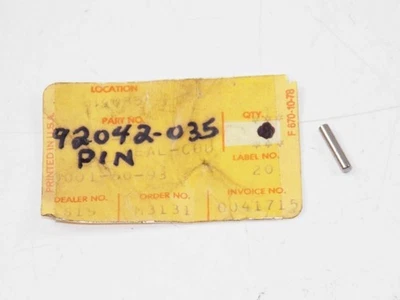 Pasador de pasador Kawasaki H1 S1 S2 S3 F6 F7 F11 KD KE KH KS 1969-2024 NOS OEM 92042-035 Foto 1 de 4