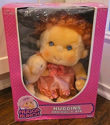 1985 Kenner Hugga Bunch Doll Huggins and Hug-A-Bye 18" Plush Box Red Hair #75070 - Image 1 of 4