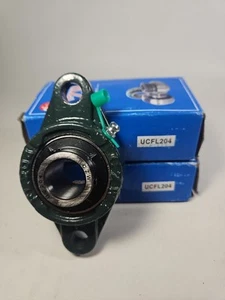 Set of 2 CZW FL204 Pillow Block UC204 Flange Bearing - Imagen 1 de 7