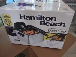 *NEW* Hamilton Beach Stainless Steel Professional Electric Deep Fryer (35034) - Picture 1 of 12