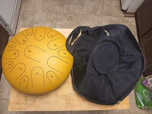Steel Tongue Drum goldtone mit Schutzkoffer - Bild 1 von 20