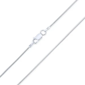 Flexible starke 2 mm .925 Sterlingsilber magische 8-seitige Schlangenkette Halskette f... - Bild 1 von 4