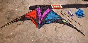 Skydog Kites Thunderstruck Black Sport Kite Series 69.5" 20422 Rainbow Colors - Picture 1 of 5