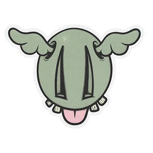 Pegatina D*Gris Cara D*Perro - Imagen 1 de 1