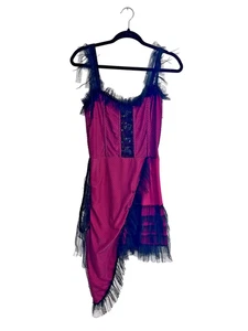 Shirley of Hollywood Dress Womens Small Medium Corset Lingerie Lace Costume Goth - Picture 1 of 9