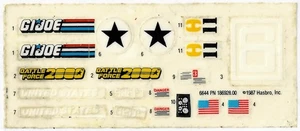 GI JOE SKY SWEEPER ORIGINAL STICKERBOGEN 1987 - Bild 1 von 1
