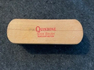 Vintage Wood Quintone HORSEHAIR MIXTURE Shoe Brush 5 5/8in - Picture 1 of 2