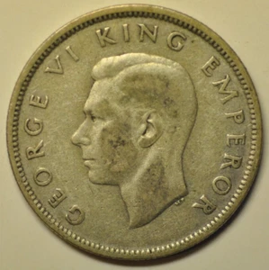 New Zealand; Silver Florin 1940    George VI    KM#10.1  mw26592 - Picture 1 of 2