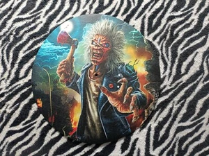 IRON MAIDEN - CORRE POR TU VIDA 12" - ALFOMBRILLA TOCADISCOS (RECORDADOR). - Imagen 1 de 1
