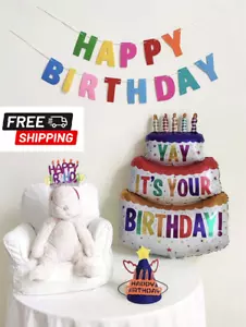 New Arrival Three-Layer Cake Aluminum Foil Balloon For Birthday Party Decoration - Picture 1 of 6