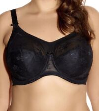 Goddess Alice Bra Black Lace Size 46HH Underwired Side Support Full Cup 5041