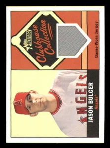 2010 Topps Heritage Clubhouse Relic JB Jason Bulger Angels Jersey Grey - Picture 1 of 2