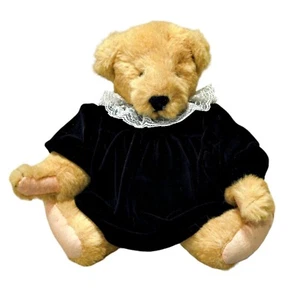 North American Bear CO Fluffy Vanderbear Plush Jointed in Dress 10 Inch 1980s - Picture 1 of 10