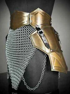 Brave lady tassets armor, Medieval knight armor with chainmail, female costume, - Picture 1 of 8