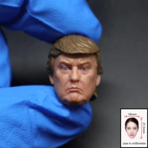 Delicate Painted 1/12 Scale Donald President Head Sculpt Fit 6" ML/Hasbro Figure - Picture 1 of 5