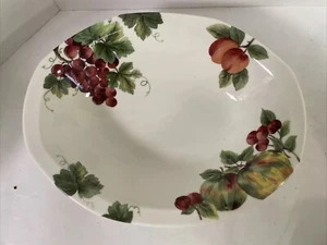 Royal Doulton VINTAGE GRAPE Oval Vegetable Serving Bowl 10 3/4 inches - Picture 1 of 5