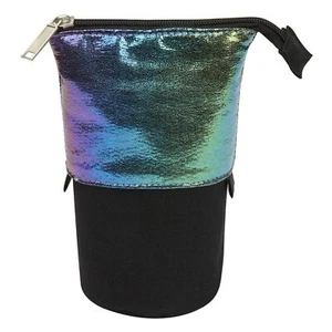 Office Depot Brand Convertible Pencil Pouch, 7-1/2" x 5", Black/Rainbow - Picture 1 of 3