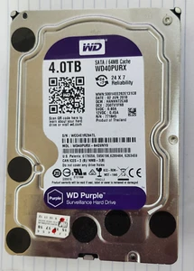 Western Digital WD40PURX-64GVNY0 Purple 4TB SATAlll Surveillance 3.5 Festplatte - Bild 1 von 1