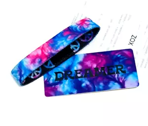 ZOX **DREAMER** Silver Single Medium NIP Wristband w/Card - Picture 1 of 3