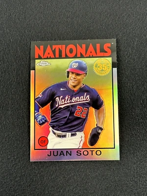 2021 Topps Chrome JUAN SOTO 35th Anniversary #86BC-4 Washington Nationals - Image 1 of 2