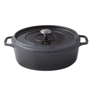 Cocotte ovale Invicta 33 cm taupe fonte 41x26.5 cm - Imagen 1 de 1