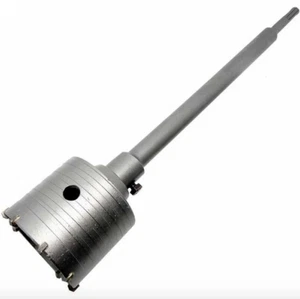 FRESA A TAZZA MM 120 CAROTATRICE CON ASTA SDS PLUS 350 MM CEMENTO MURO MATTONI - Foto 1 di 3