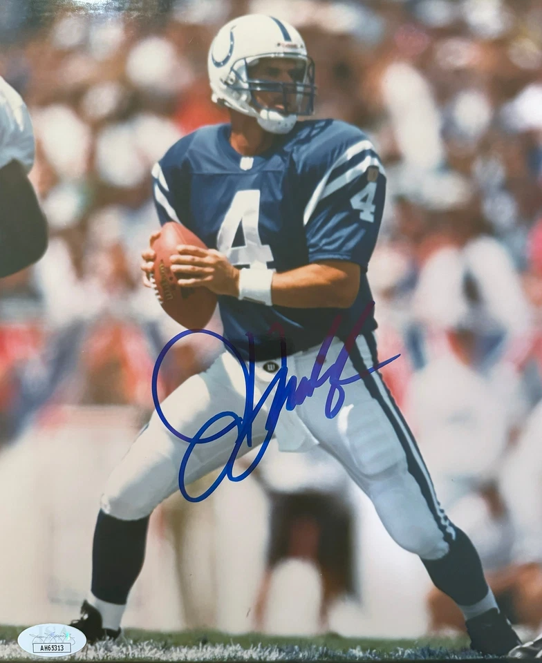 Foto autografiada de Jim Harbaugh Indianápolis 8x10 JSA Foto 1 de 1