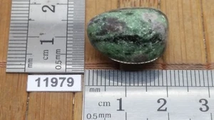 RUBIS sur ZOISITE pierre roulée mineraux lithotherapie collection soin reiki - Imagen 1 de 1