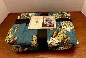 John Derian Target Birds Acorns Quilted Throw Blanket 50" x 70" Fall 2024 🦚✅NEW - Picture 1 of 4