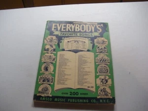 Everybody's Favorite Songs Vintage Songbook 1933 Over 200 Songs - Picture 1 of 8