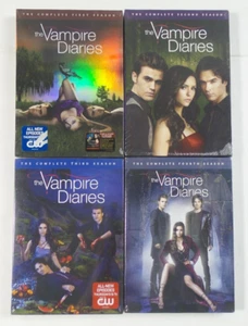 The Vampire Diaries Complete Seasons 1-4 *All Sealed* (DVD, 2010-2013) 1 2 3 4 - Picture 1 of 3