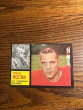 1962 TOPPS FOOTBALL CARD #143 FRANK MESTNIK EXMT!!!!!!!!!
