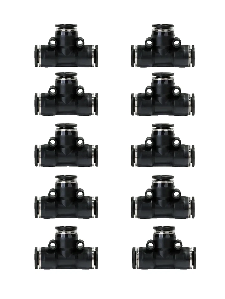 Push To Connect Union Tee 3/8" Poly STC TU3/8K - 748I2