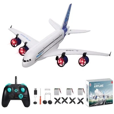 Avión RC A380, avión de control remoto 2.4G 3CH, avión de radiocontrol fácil de volar para mendigos Foto 1 de 4