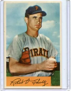 1954 Bowman Bob Schultz Pittsburgh Pirates #59 ⭐️💥🎯 VG/VG+ - Picture 1 of 2